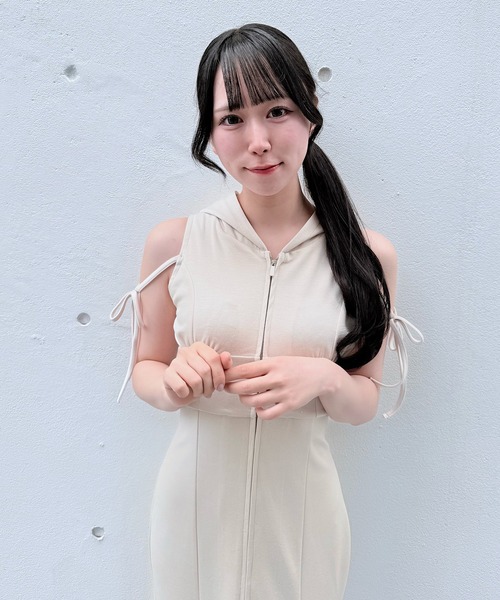 NOMAE（ノーマエ） ワンピース スウェットジップパーカーワンピース