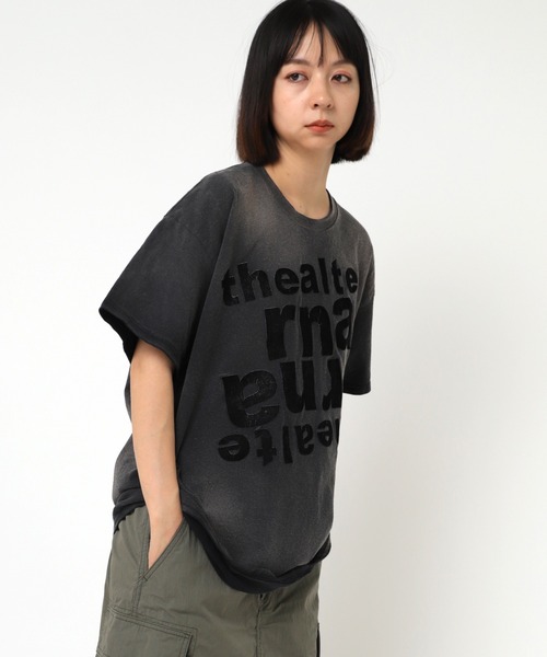 「RNA」 半袖Tシャツ MEDIUM パープル レディース_画像7