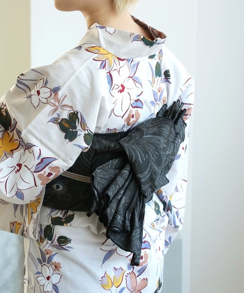 utatane 兵児帯 単品 ジャガード 孔雀の羽衣 レディース : ZOZOTOWN