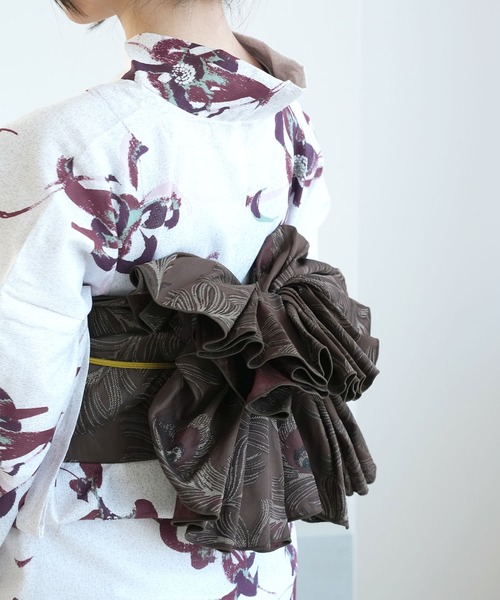 utatane 兵児帯 単品 ジャガード 孔雀の羽衣 レディース : ZOZOTOWN