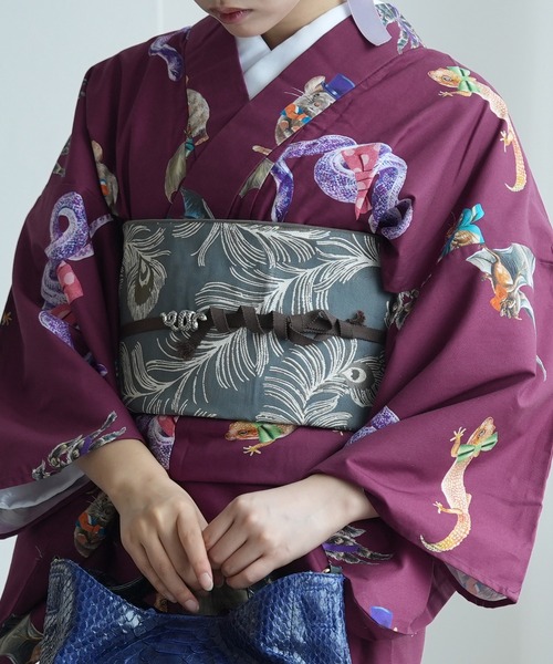 utatane 兵児帯 半幅帯 兵児帯 単品 ジャガード 孔雀の羽衣 レディース