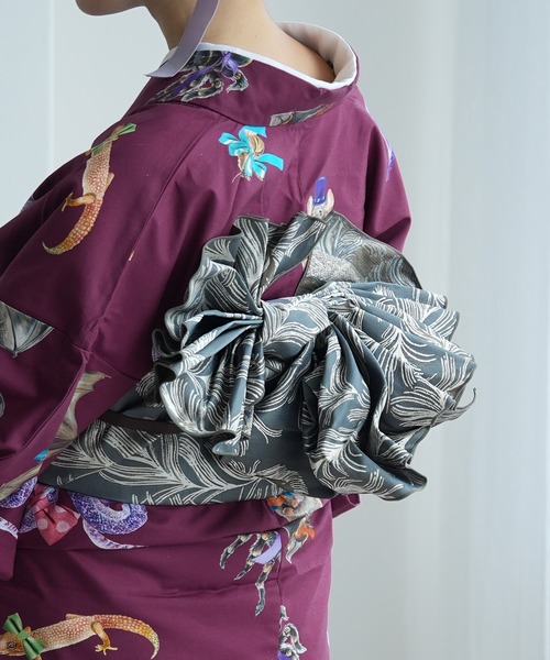 utatane 兵児帯 半幅帯 兵児帯 単品 ジャガード 孔雀の羽衣 レディース