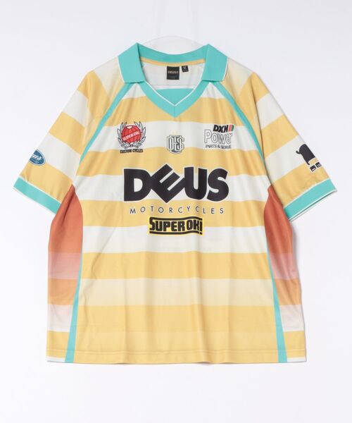 DEUS EX MACHINA（デウスエクスマキナ） tシャツ STRIPE SS MOTO