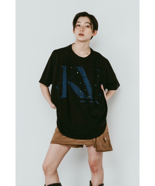 Knuth Marf（クヌースマーフ） tシャツ 半袖 tuck detail oversized