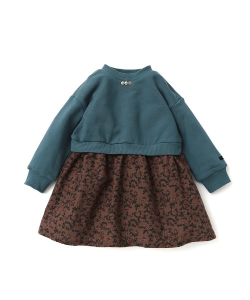 「n.o.u.s」 「KIDS」ドッキングワンピース 140cm グレー キッズ_画像4