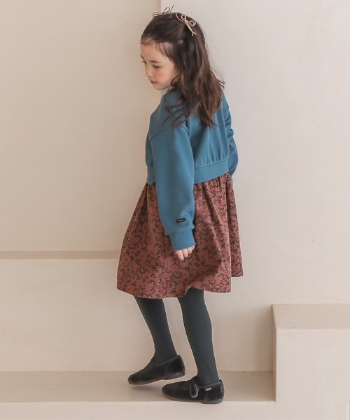 「n.o.u.s」 「KIDS」ドッキングワンピース 140cm グレー キッズ_画像7