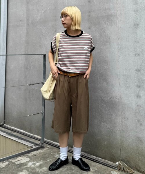 GEVACO ストレートハーフパンツ レディース GEVACO（ゲバコ） ワイドパンツ ハーフパンツ パンツ 短パン 「GEVACO