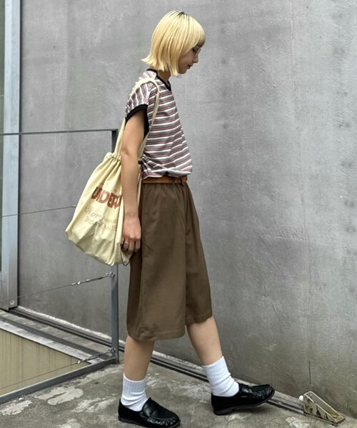 GEVACO ストレートハーフパンツ レディース GEVACO（ゲバコ） ワイドパンツ ハーフパンツ パンツ 短パン 「GEVACO