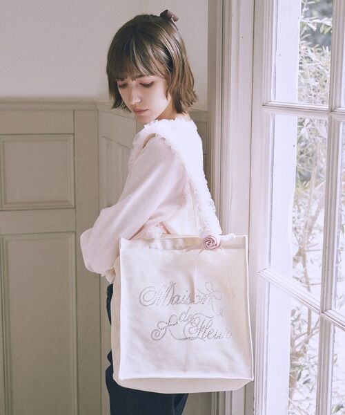 Maison de FLEUR（メゾンドフルール） トートバッグ チュールハンドル