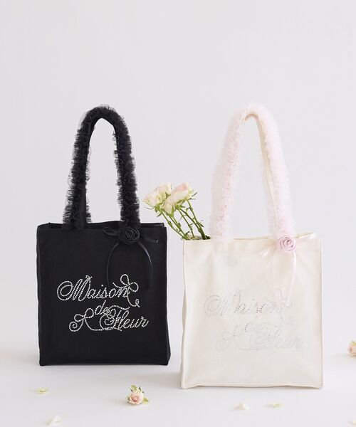 Maison de FLEUR（メゾンドフルール） トートバッグ チュールハンドル