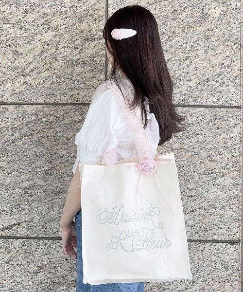 Maison de FLEUR（メゾンドフルール） トートバッグ チュールハンドル