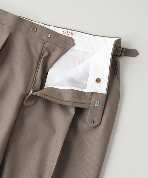 スラックス fursac (フルサック) Pleated Trousers メンズ レディースの画像