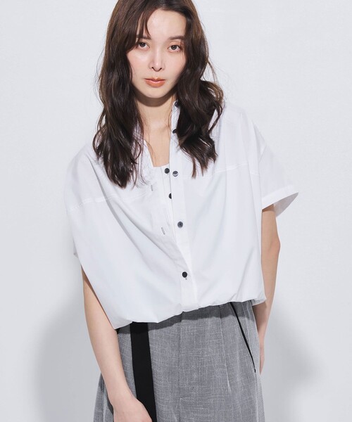 ■即発送■ 新品 UTAA ユタ レディース シャツ トップス 半袖 Mサイズ UNITED TOKYO（ユナイテッドトウキョウ） ブラウス シャツ 夏 半袖