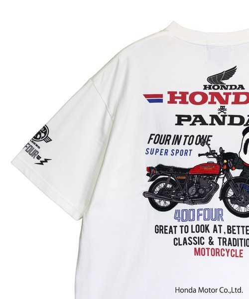 PANDIESTA（パンディエスタ） tシャツ Honda×Pandiesta CB400 FOUR相棒