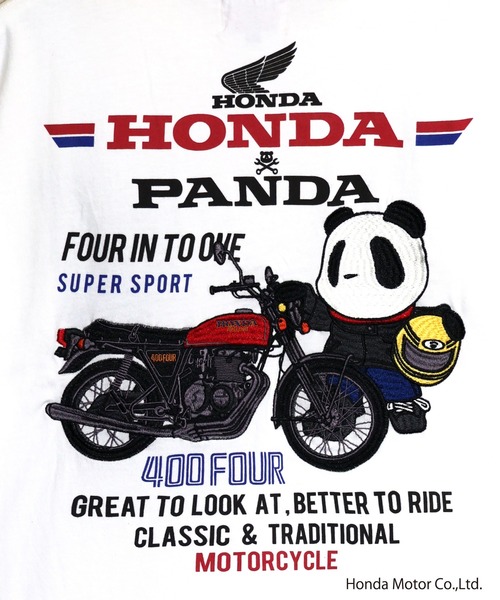 PANDIESTA（パンディエスタ） tシャツ Honda×Pandiesta CB400 FOUR相棒