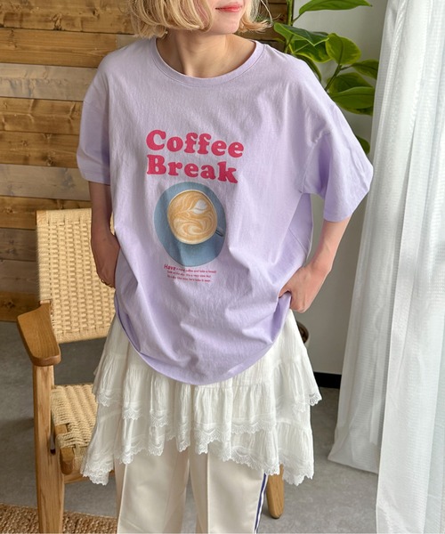 「PILIT」 半袖Tシャツ MEDIUM ラベンダー レディース_画像3