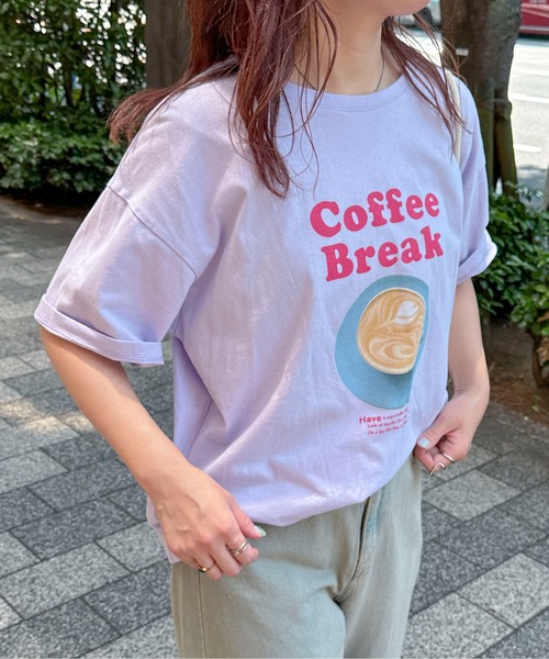 「PILIT」 半袖Tシャツ MEDIUM ラベンダー レディース_画像4