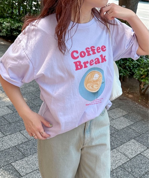 「PILIT」 半袖Tシャツ MEDIUM ラベンダー レディース_画像5