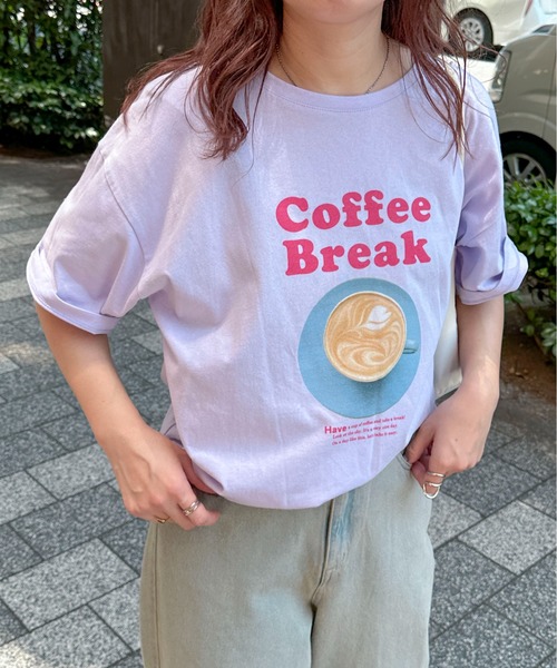 「PILIT」 半袖Tシャツ MEDIUM ラベンダー レディース_画像6