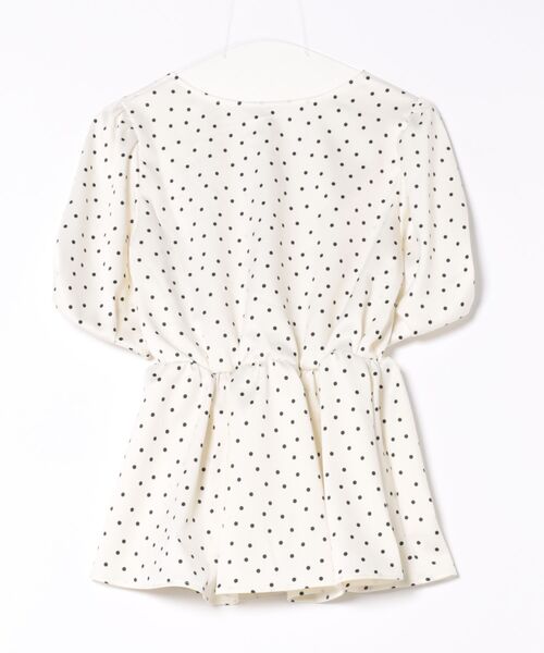 「HUIT bouquet」 半袖ブラウス M ブラック レディース_画像2