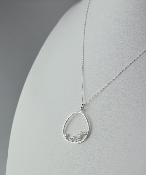 ネックレス シルバー925　ペンダント snowflake レディースの画像