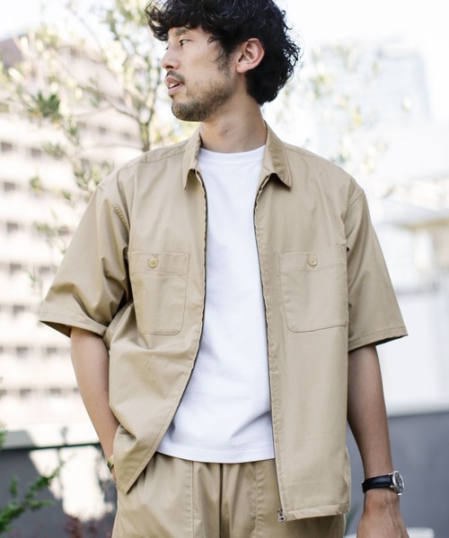 シャツ ブラウス 《WEB限定》GUNGHO別注ZIPシャツ/半袖(セットアップ対応)