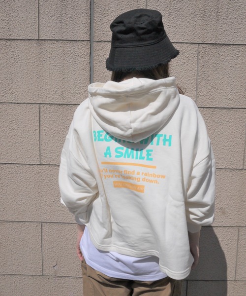 パーカー Wego ボリュームスリーブプリントパーカー 5508 Zozotown Yahoo 店 通販 Yahoo ショッピング