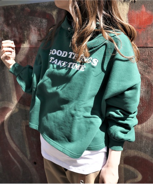 パーカー Wego ボリュームスリーブプリントパーカー 5508 Zozotown Yahoo 店 通販 Yahoo ショッピング