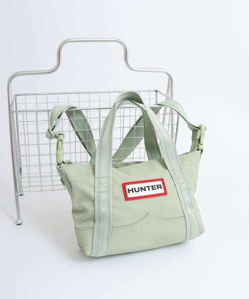 トートバッグ HUNTER UNISEX Nylon Top Clip Tote Mini Bag Festicoral UBS120 ナイロン ミニ トップ クリップ トート バッグ - ブラック
