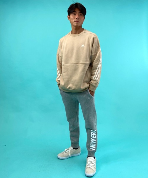 スウェット adidas/アディダス ドロップショルダー バックプリント 