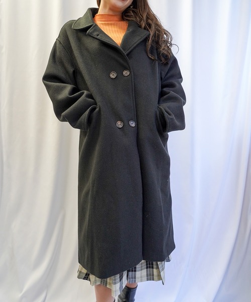 500円引きクーポン コート チェスターコート ダブル ロングステンカラーコート ロングチェスターコート コート アウター レディースファッション ファッション 9 000 Harmonypest Com