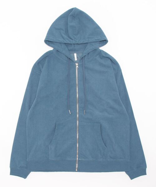 VIBGYOR パーカー ブロックストレッチ L/S ZIP-PK(BEY) メンズ