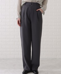 Lace Ladies スラックス パンツ ボタンストラップ付きハイ