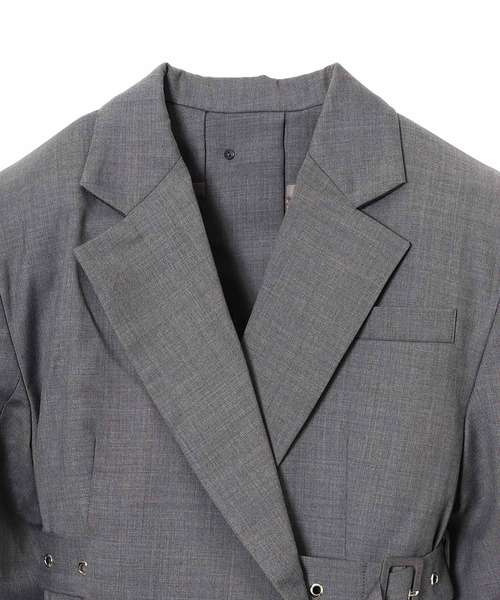 rokh コート アウター DOUBLE BELT DETAILED BLAZER R5CA140