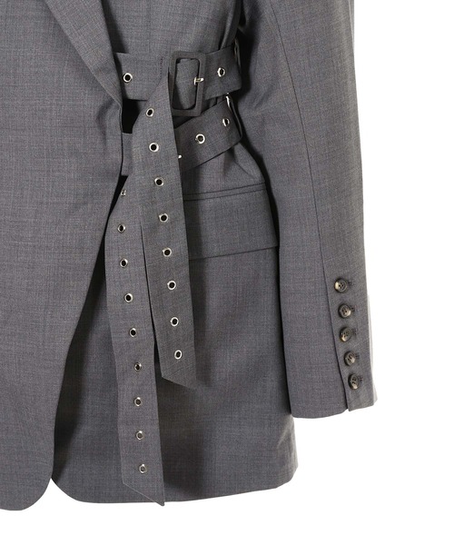 rokh コート アウター DOUBLE BELT DETAILED BLAZER R5CA140  