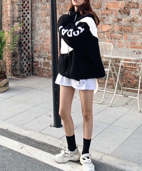 蓬莱様■ AGNONA アニオナ ブルゾン アウター ボア エナメル スウェット 蓬莱様□ AGNONA アニオナ ブルゾン アウター ボア エナメル