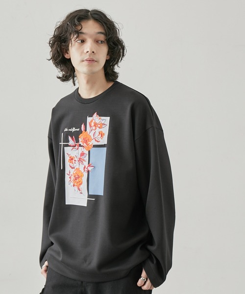 JUNRED tシャツ オーバーラップアートワイドスリーブPO（追加