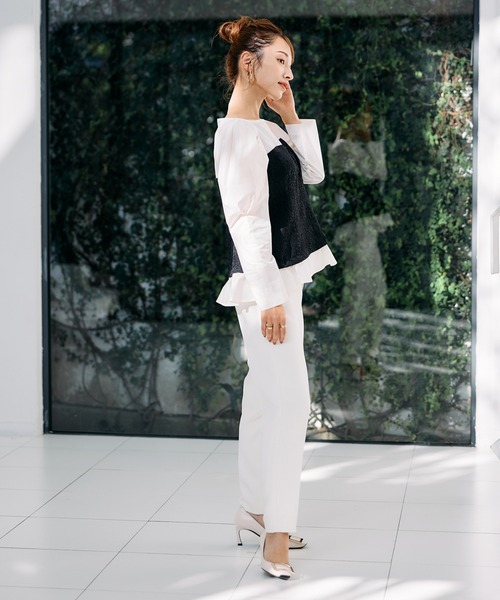 Maglie le cassetto（マーリエ ル カセット） ブラウス シャツ 「M