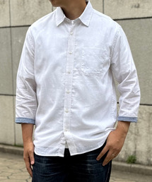 ikka（イッカ） 七分袖 シャツ 「吸水速乾」7分袖イージーケアリネン