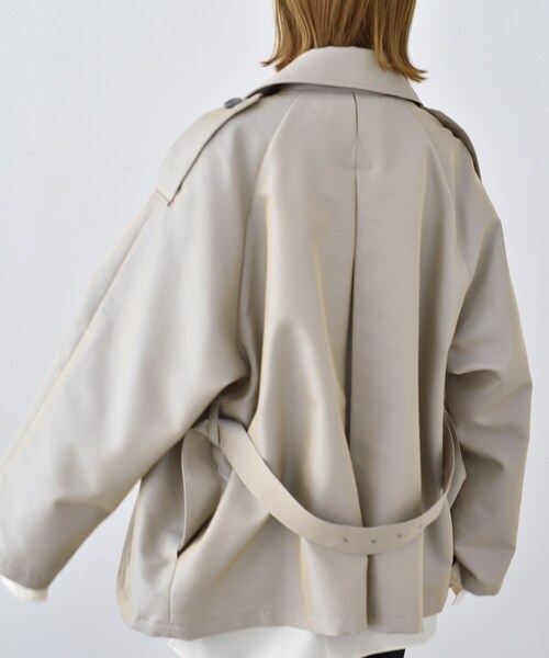 コート SHORT OVERSIZE COAT CODE A トレンチコート コート oversized short trench coat