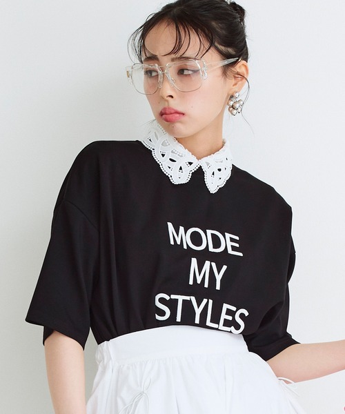 tシャツ 「Narcissus」シシュウロゴTシャツ レディース Narcissus tシャツ 「Narcissus」シシュウロゴTシャツ