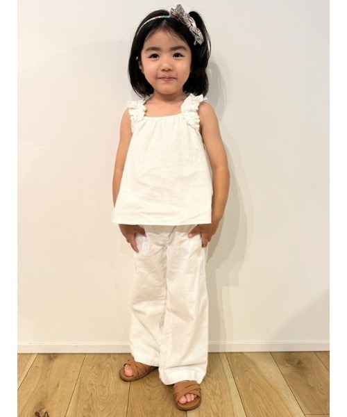 セットアップ babyGap コットンリネン ラッフルフリル セットアップ 