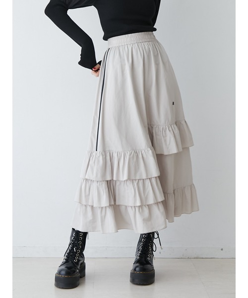 ジュエティ 今期完売品　ラインフリルスカート jouetie スカート ラインフリルフレアスカート : ZOZOTOWN Yahoo