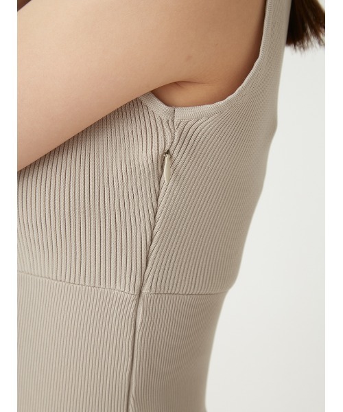 FRAY I.D（フレイ・アイディー） ワンピース タフタコンビ ニット