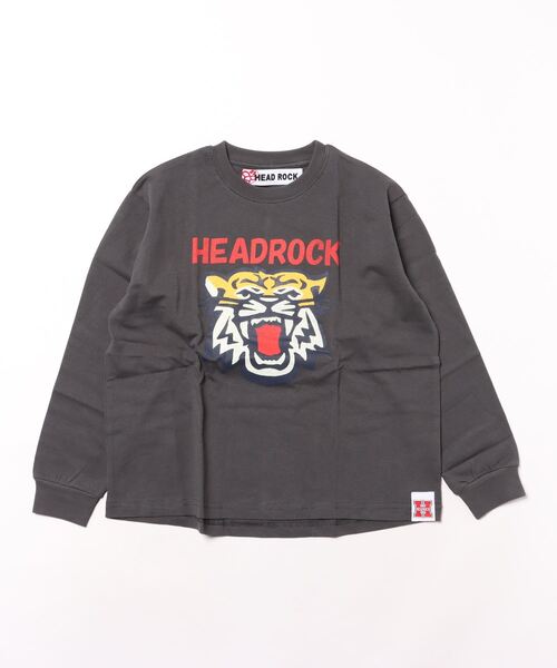 HEAD ROCK（ヘッドロック） tシャツ 長袖オーバーサイズTシャツ キッズ 