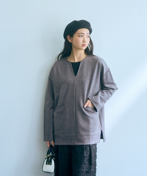 Tシャツ カットソー トールサイズ レディース 高身長 フェイクスエードダンボールキーネック プルオーバー Essenave LL/3L/4L/5L ニッセン nissen 楽天市場】Tシャツ カットソー トールサイズ レディース 高身長