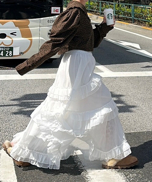 Alley Tokyo スカート ふりふりシアースカート : ZOZOTOWN Yahoo