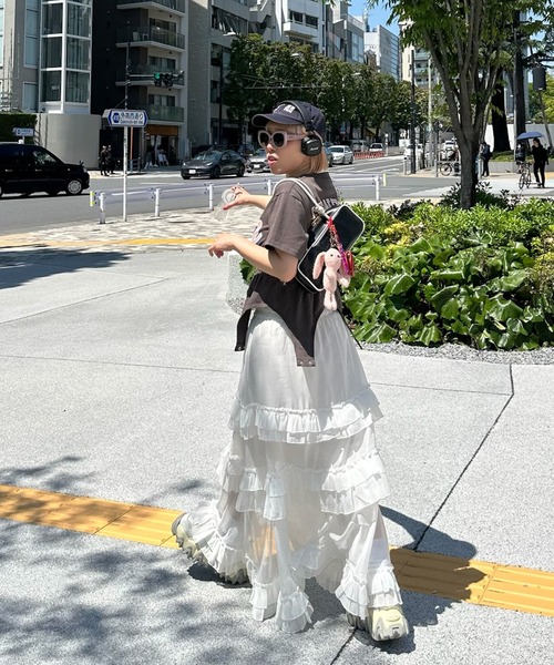 Alley Tokyo スカート ふりふりシアースカート : ZOZOTOWN Yahoo