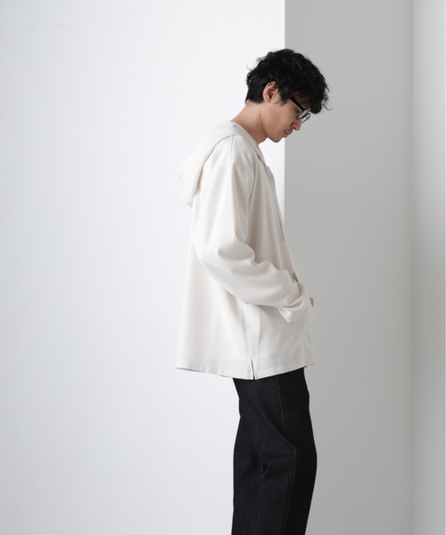 NANO universe（ナノ・ユニバース） パーカー ウーステッドサージ