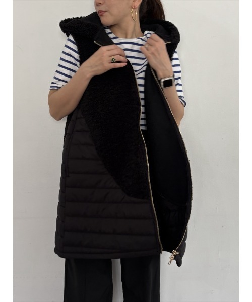 Day and Grade（デイアンドグレイド） ベスト ジレ ボアフードベスト